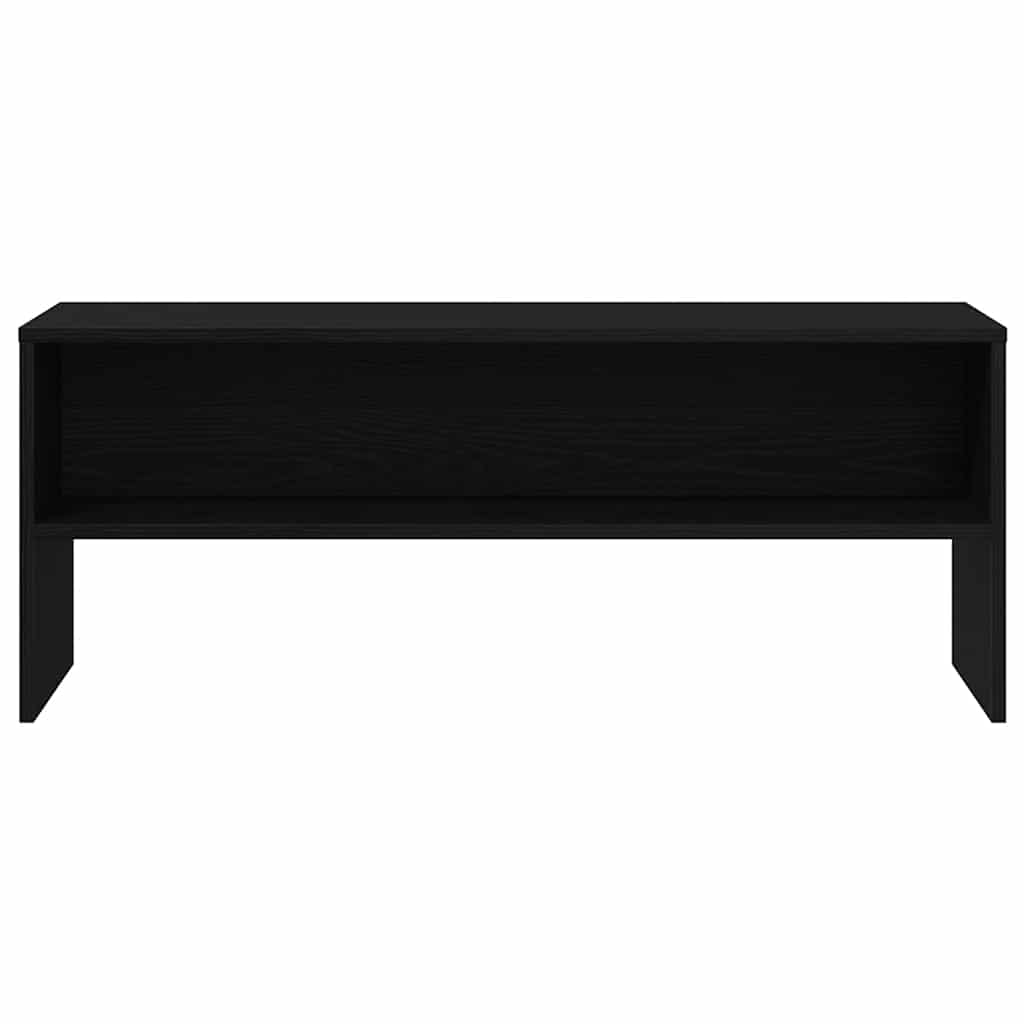 Tv-Benk Svart Eik 100X40X40 Cm Konstruert Tre