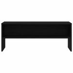 Tv-Benk Svart Eik 100X40X40 Cm Konstruert Tre