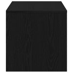 Tv-Benk Svart Eik 100X40X40 Cm Konstruert Tre