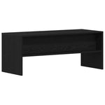 Tv-Benk Svart Eik 100X40X40 Cm Konstruert Tre