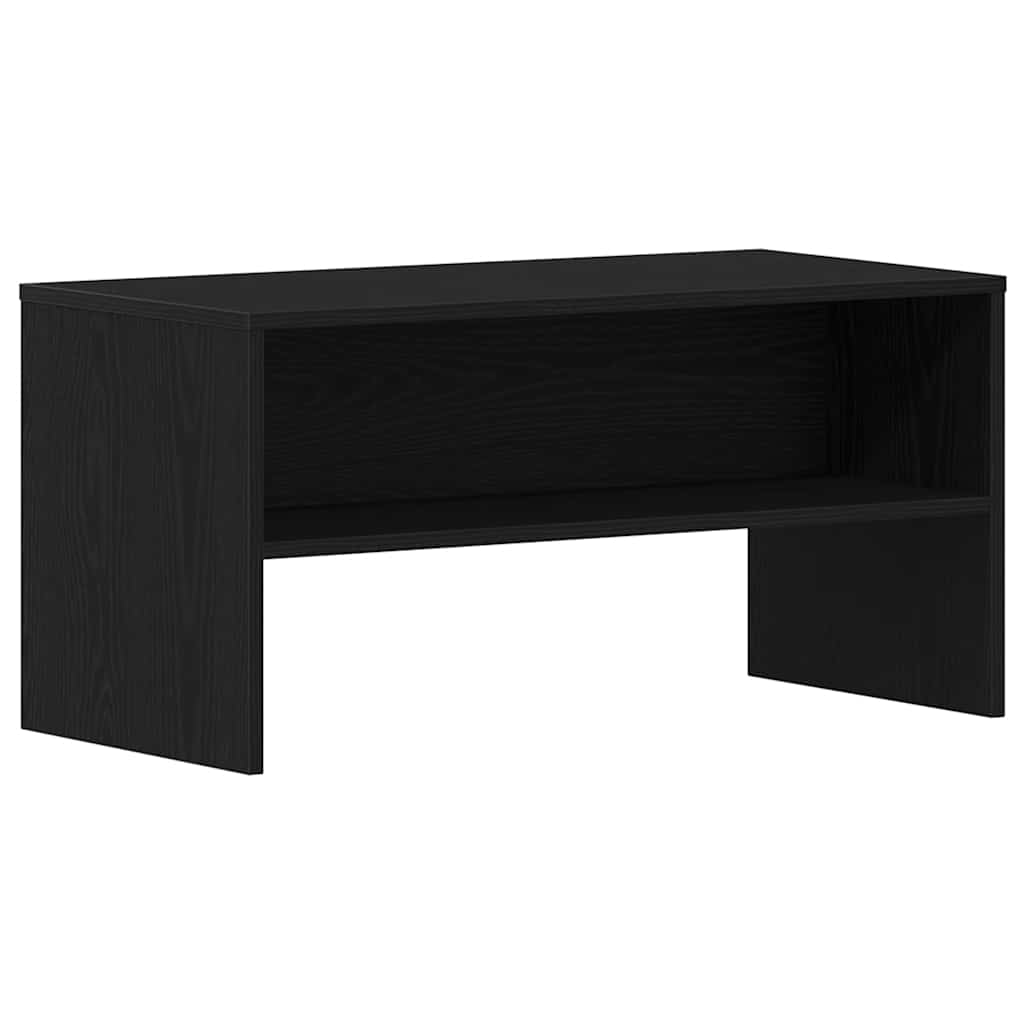 Tv-Benk Svart Eik 80X40X40 Cm Konstruert Tre