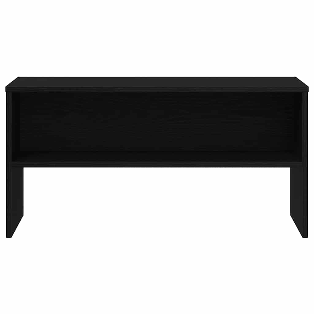 Tv-Benk Svart Eik 80X40X40 Cm Konstruert Tre