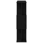 Bokhylle Svart Eik 80X24X96 Cm Konstruert Tre