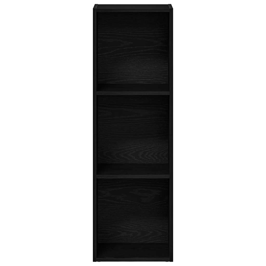 Bokhylle Svart Eik 36X30X114 Cm Konstruert Tre