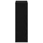Bokhylle Svart Eik 50X25X80 Cm Konstruert Tre