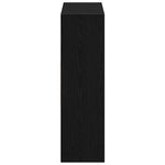 Bokskap Svart Eik 97,5X29,5X100 Cm Konstruert Tre