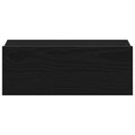 Flytende Nattbord Svart Eik 40X32X15 Cm Konstruert Tre