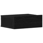 Flytende Nattbord 2 Stk Svart Eik 40X32X15 Cm Konstruert Tre