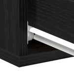Flytende Nattbord 2 Stk Svart Eik 40X32X15 Cm Konstruert Tre