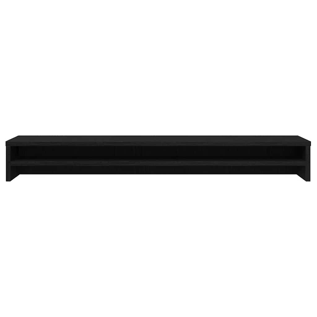 Skjermstativ Svart Eik 100X24X13 Cm Konstruert Tre
