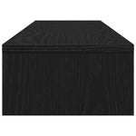 Skjermstativ Svart Eik 100X24X13 Cm Konstruert Tre