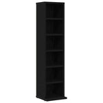 Cd-Skap Svart Eik 21X20X88 Cm Konstruert Tre