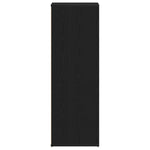 Skohylle Svart Eik 54X34X100,5 Cm Konstruert Tre