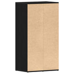 Skohylle Svart Eik 54X34X100,5 Cm Konstruert Tre