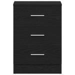 Nattbord Svart Eik 38X35X55 Cm Konstruert Tre