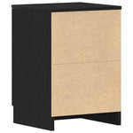 Nattbord Svart Eik 38X35X55 Cm Konstruert Tre