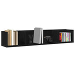 Vegghylle Med Hylle Svart Eik 100 X 18 X 18 Cm Konstruert Tre