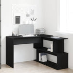 Skrivebord Svart Eik 200 X 50 X 76 Cm Konstruert Tre