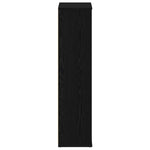 Bokhylle Svart Eik 50X25X104 Cm Konstruert Tre