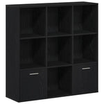 Bokhylle Svart Eik 98X29X97,5 Cm Konstruert Tre