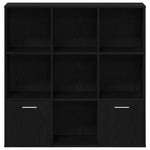 Bokhylle Svart Eik 98X29X97,5 Cm Konstruert Tre