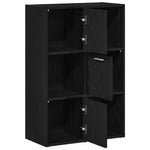 Bokhylle/Romdeler Svart Eik 60,5X30X90 Cm Konstruert Tre