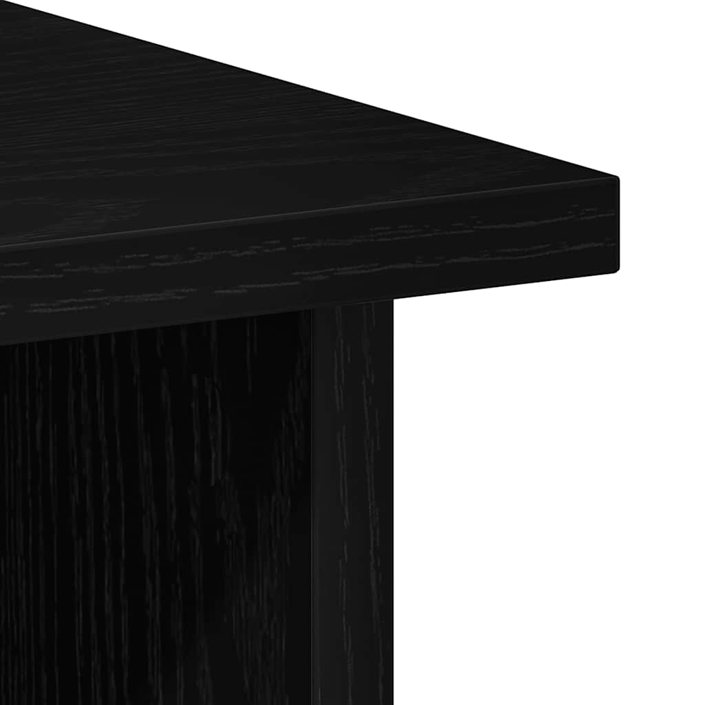 Skrivebord Svart Eik 90X50X74 Cm Konstruert Tre