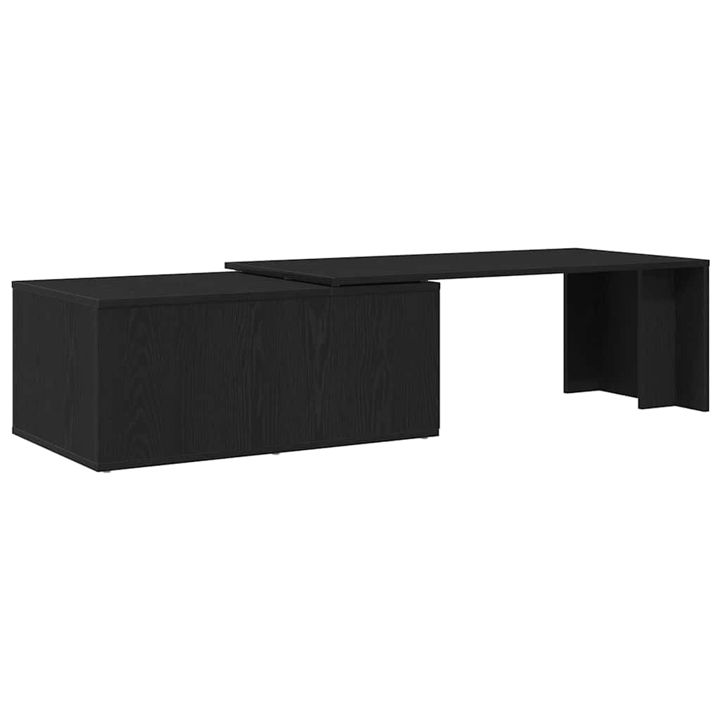 Kaffebord Svart Eik 150 X 50 X 35 Cm Konstruert Tre