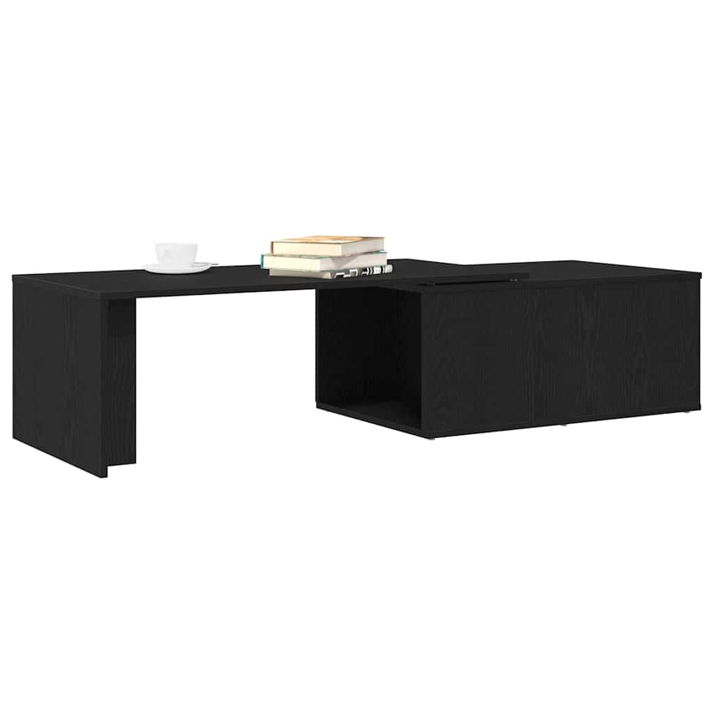 Kaffebord Svart Eik 150 X 50 X 35 Cm Konstruert Tre