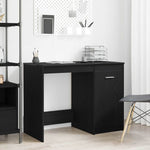 Skrivebord Svart Eik 100 X 50 X 76 Cm Konstruert Tre