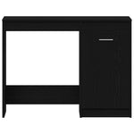 Skrivebord Svart Eik 100 X 50 X 76 Cm Konstruert Tre
