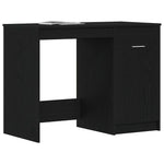 Skrivebord Svart Eik 100 X 50 X 76 Cm Konstruert Tre