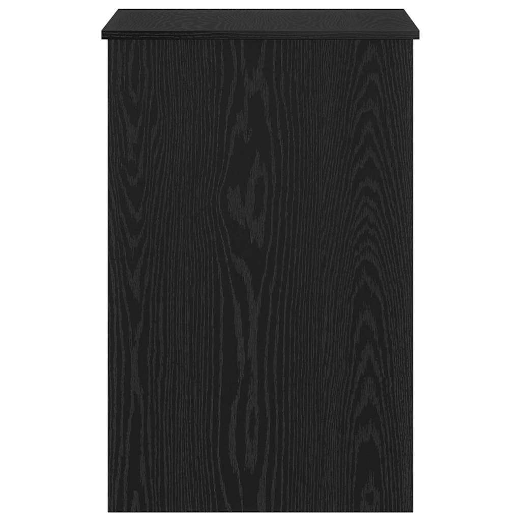 Skrivebord Svart Eik 100 X 50 X 76 Cm Konstruert Tre