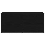 Tv-Skap Med Skuff Svart Eik 80 X 34 X 36 Cm Konstruert Tre