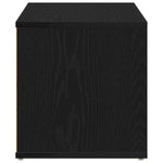 Tv-Skap Med Skuff Svart Eik 80 X 34 X 36 Cm Konstruert Tre