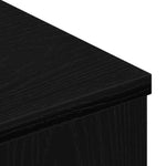 Tv-Skap Med Skuff Svart Eik 80X34X30 Cm Konstruert Tre