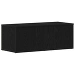 Tv-Skap Med Skuff Svart Eik 80X34X30 Cm Konstruert Tre