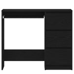 Skrivebord Svart Eik 90X45X76 Cm Konstruert Tre