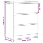 Skjenk Gammelt Tre 60X35X76 Cm Konstruert Tre