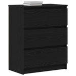 Skjenk Svart Eik 60X35X76 Cm Konstruert Tre
