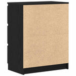 Skjenk Svart Eik 60X35X76 Cm Konstruert Tre