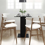 Bistrobord Svart Eik 60X60X75 Cm Konstruert Tre