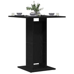Bistrobord Svart Eik 60X60X75 Cm Konstruert Tre