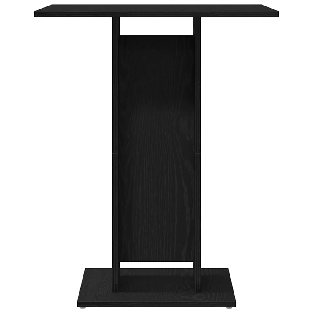 Bistrobord Svart Eik 60X60X75 Cm Konstruert Tre