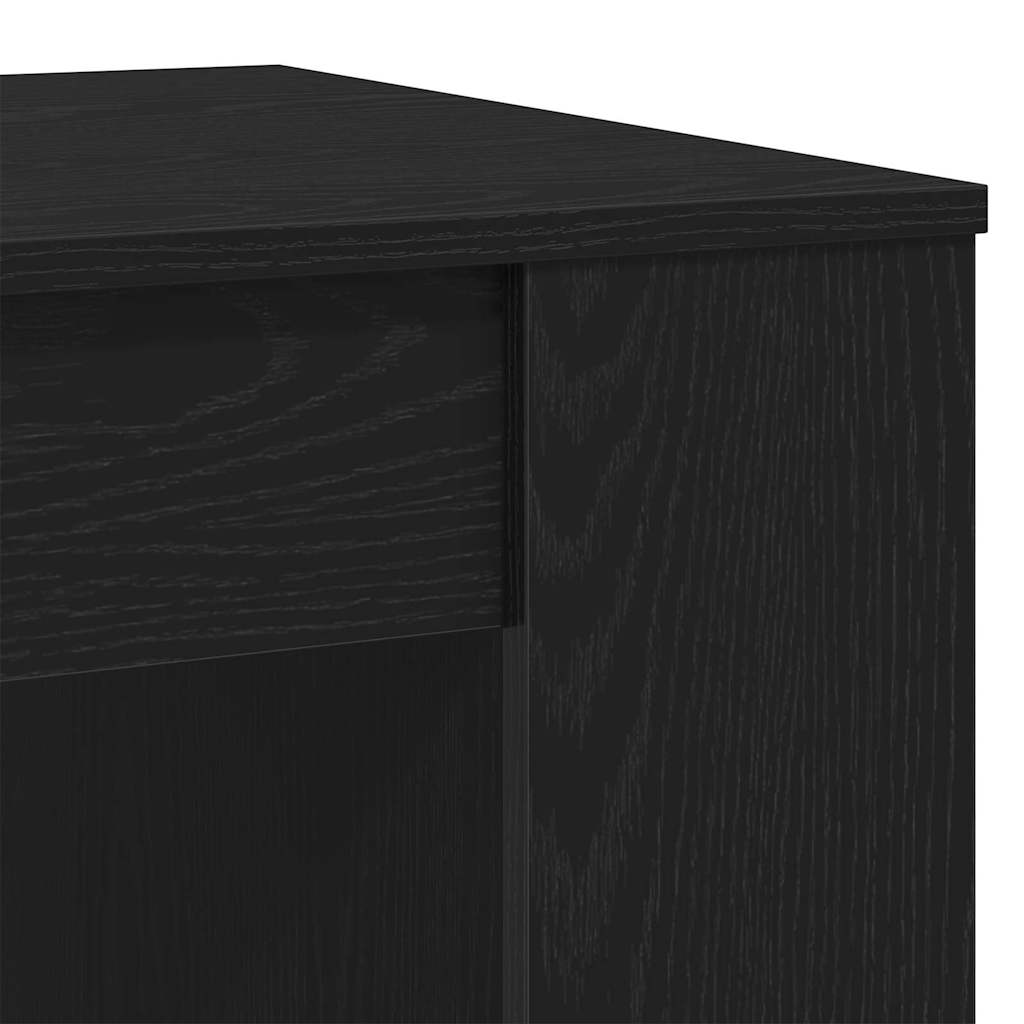 Kaffebord Svart Eik 102 X 55 X 42 Cm Konstruert Tre