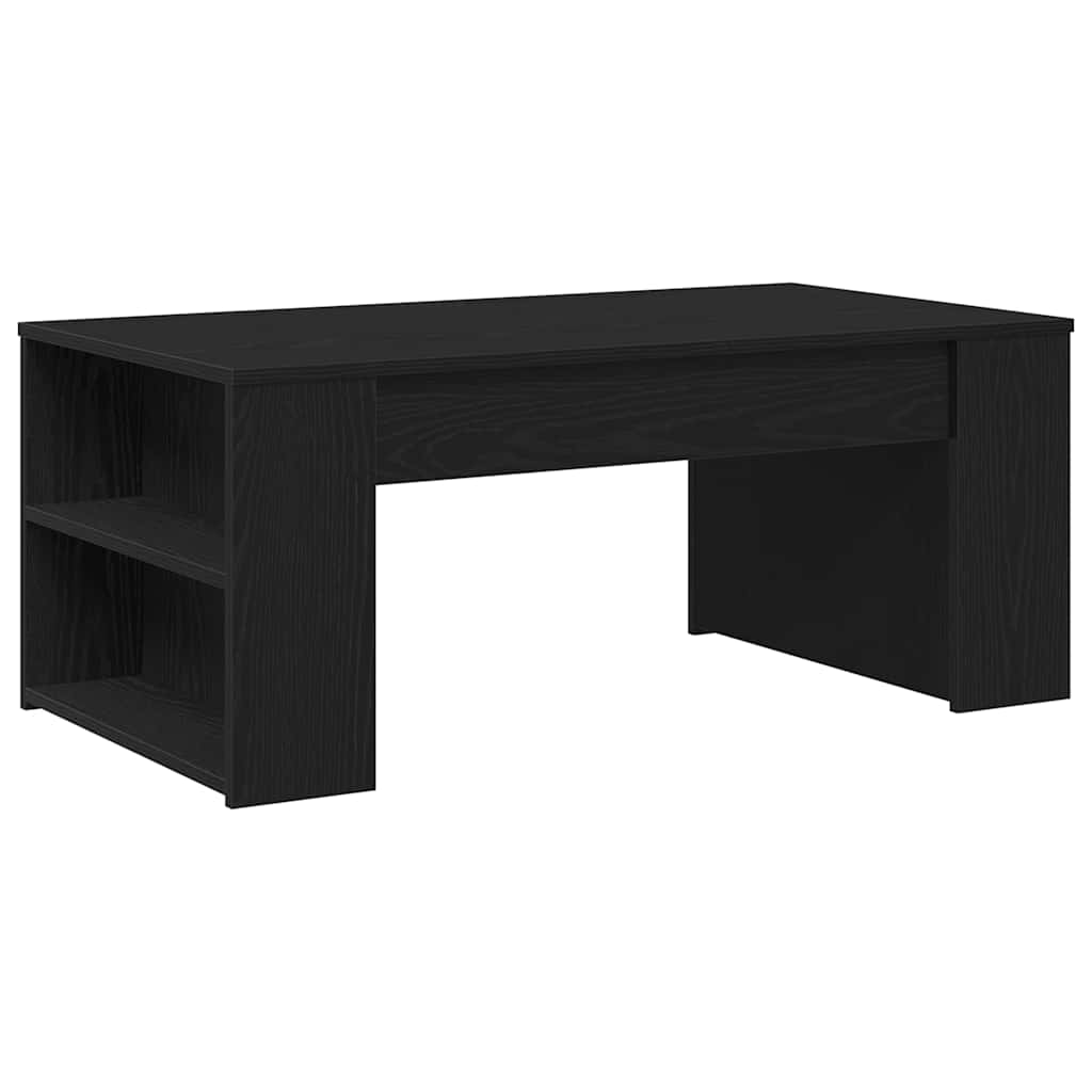Kaffebord Svart Eik 102 X 55 X 42 Cm Konstruert Tre