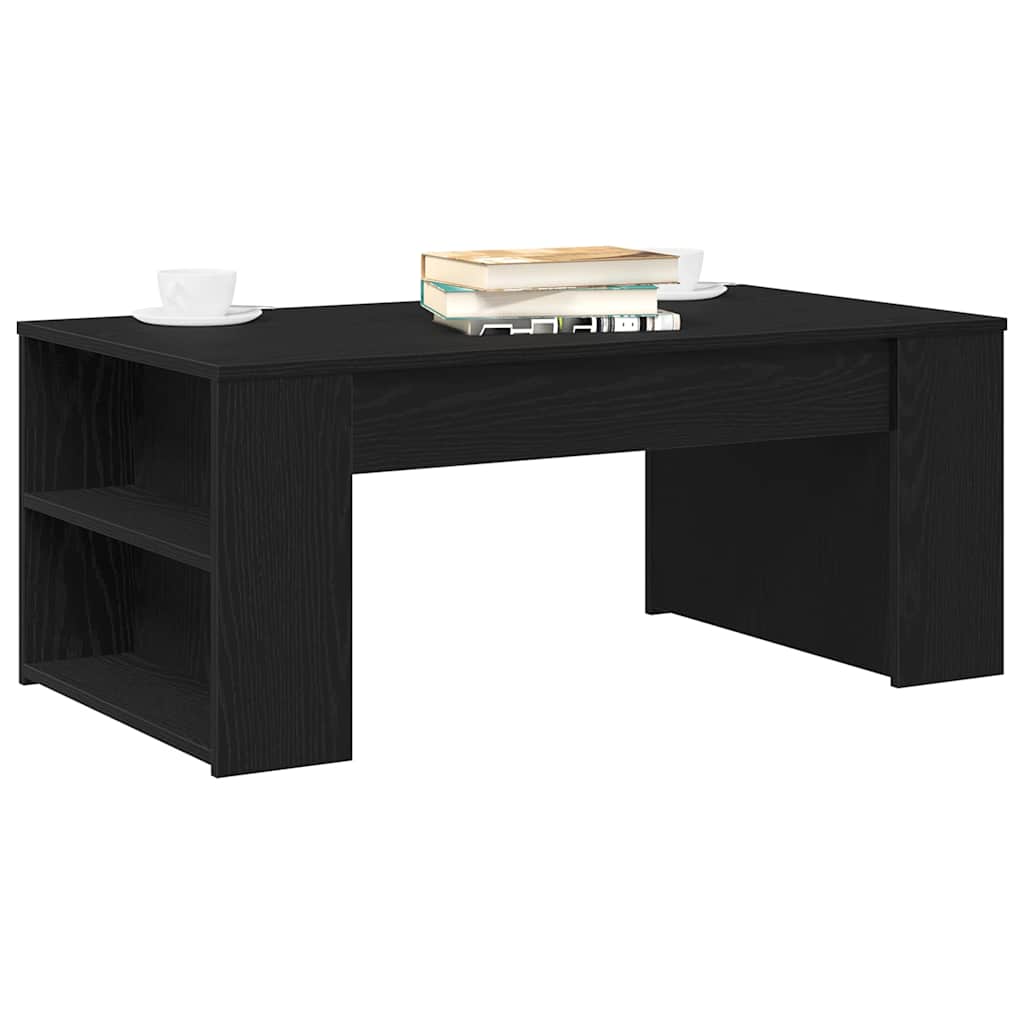 Kaffebord Svart Eik 102 X 55 X 42 Cm Konstruert Tre