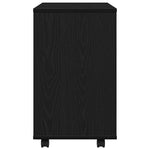 Sidebord Svart Eik 70X35X60 Cm Konstruert Tre