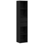 Bokskap Svart Eik 36 X 30 X 171 Cm Konstruert Tre