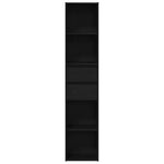 Bokskap Svart Eik 36 X 30 X 171 Cm Konstruert Tre